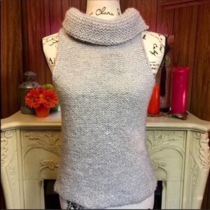 Emporio Armani Dove Grey Sleeveless Turtleneck
